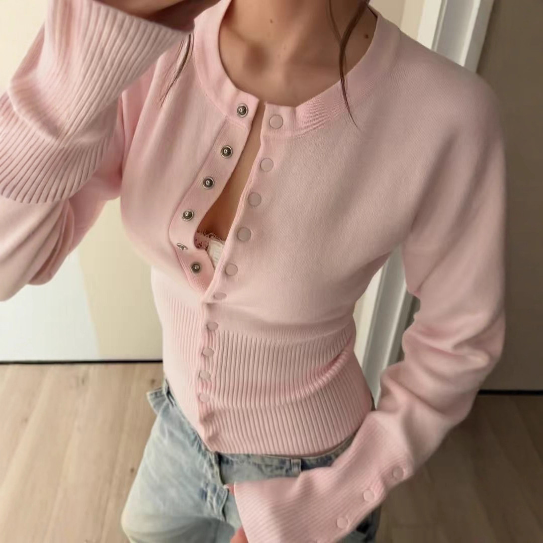 Base Layer Top - Damen-Basisschicht 2025, französischer klassischer eleganter Pullover,